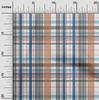 oneOone Cotton Flex Fabric Madras Check Decor Fabric Printed BTY 40 Inch