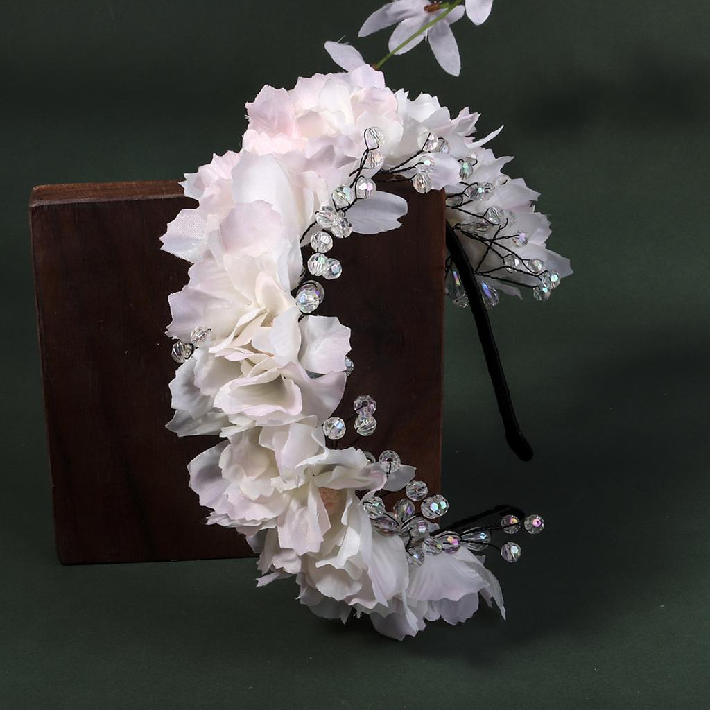 New Super Fairy Hairpin Flower Hair Accessories Fabric Flower Headband Holiday Party Headdress Wedding Dress Photo Shoot Bridal Headband