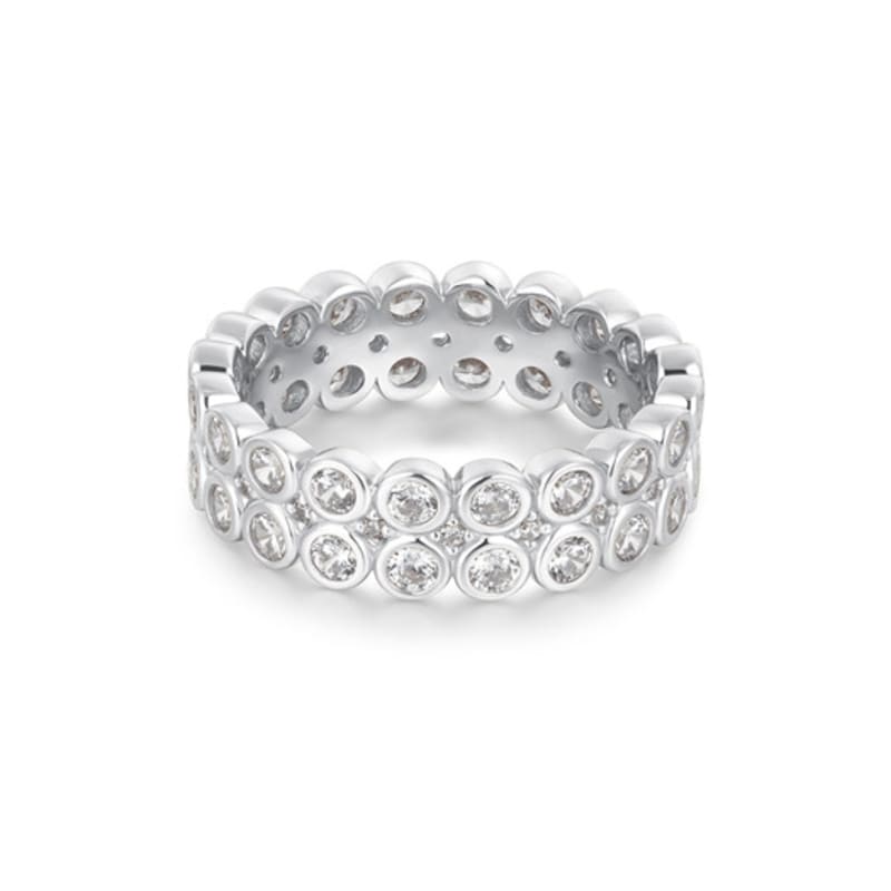 ANIA HAIE Dobbelt Cubic Zirconia 925 Sølvring R058-08H