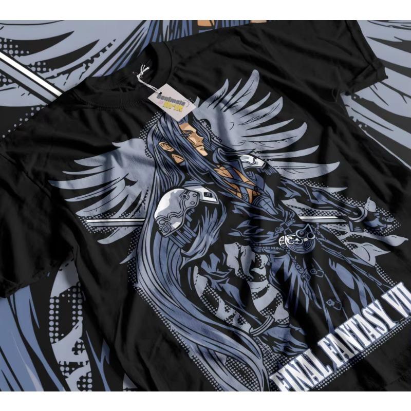 

Trend Summer 2025cosplay peripheral Sephiroth T-Shirt FF VII Final Fantasy 7 FF7 Players Unisex Games Soft T-Shirt anime clothes S