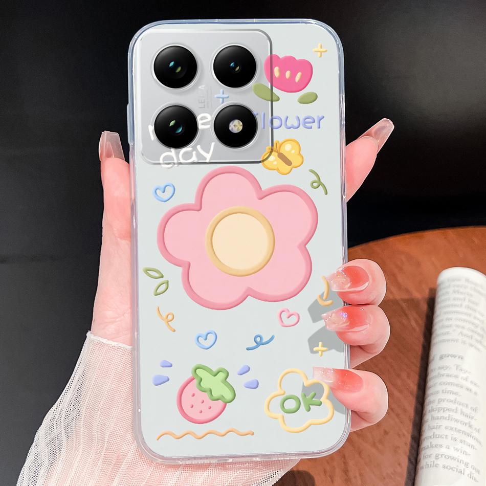 Case For Xiaomi 15T Pro Creative Funny Phone Shell For Xiaomi 15 T Transparent Soft Silicone Lightweight Protective Back Cover