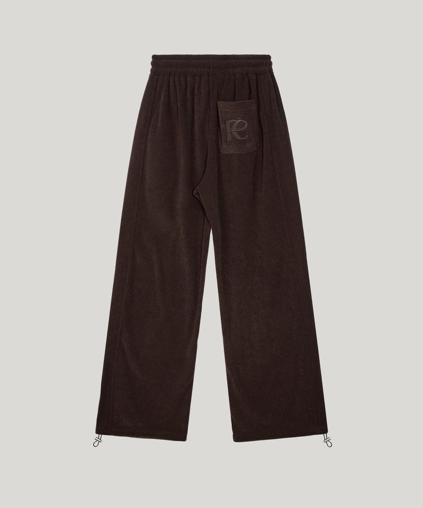 Poeteuseoul (Terry)Fleece Jogeer Pants_Brown