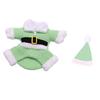 Lovely Christmas Outfit for Dog Cats Santa Costume Jumpsuit Hat Set Pet Festival Costume Theme Party Photoshooting Props