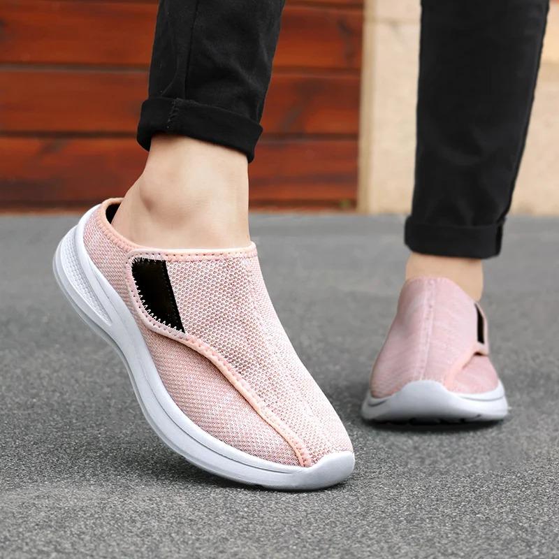 Couple Slippers Fashion Baotou Half Slippers Light Comfort Sport Slipper Non Slip Flat Slipper New Casual Slippers for Men Women