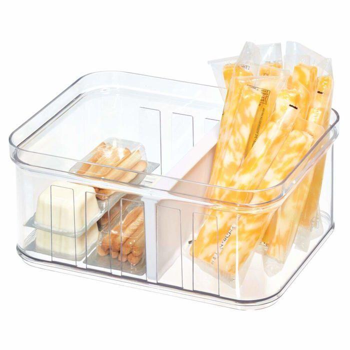Bac alimentaire - idesign - 71350eu - transparent - rectangulaire - 21,1 cm x 16,1 cm x 9,6 cm