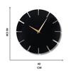 Metallic Analog Wall Clock for Home, Office, Living Room, Bedroom, Kids Room and Kitchen (40 X 40 Cm) | Big Size Stylish Latest Home Decor