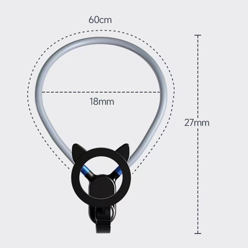 Ergonomic Neck Mounted Phone Stand Magnetic Attachment Design for Steady First Person Perspective Videos
