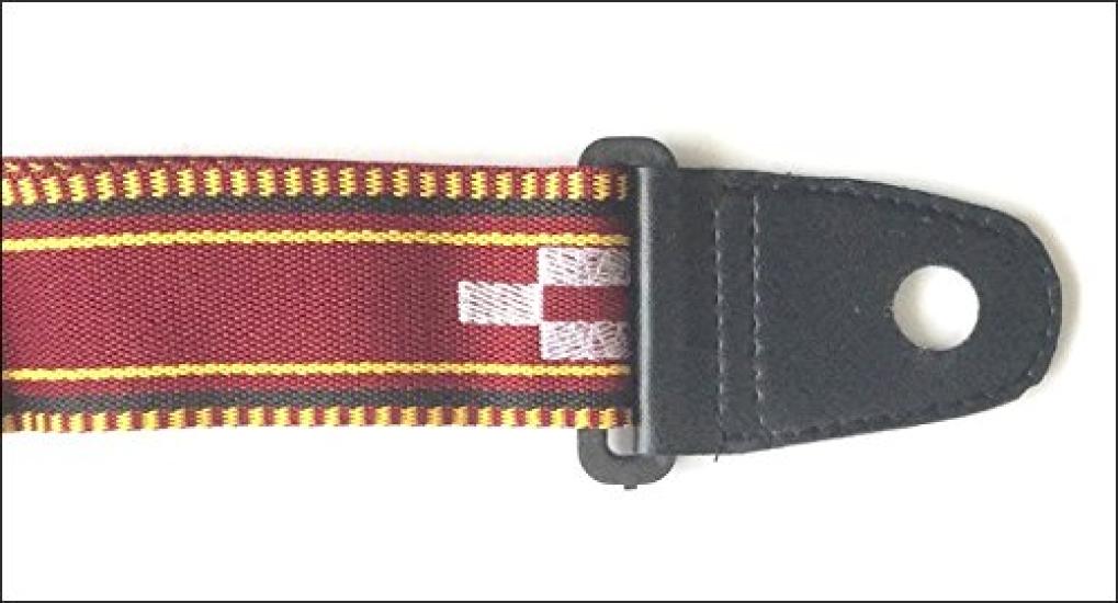 [Yonezu Sanshin Shop] Sanshin Strap, Minsa Pattern, Wine Red