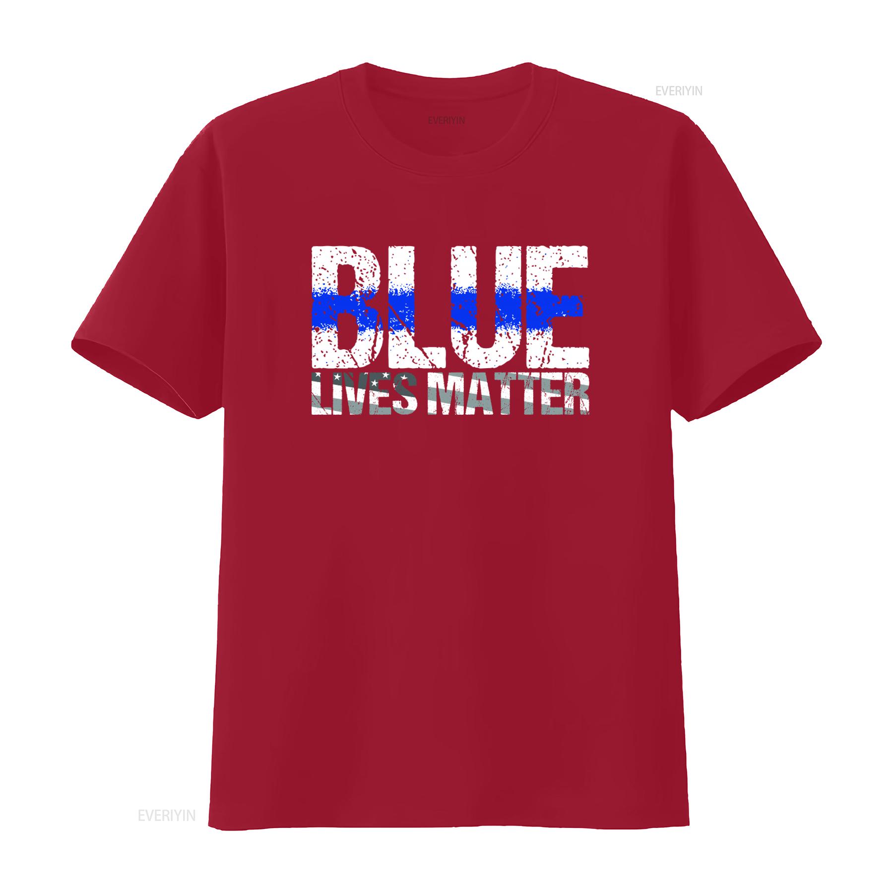 

Blue Lives Matter USA Flag Honor Serve Protect Mens T shirt vintage Washed Slightly graphic Stylish Breathable homme S