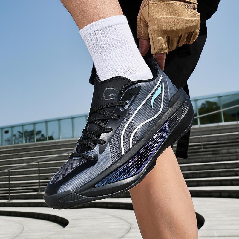 

Новые баскетбольные кроссовки большого размера 8 износостойкие летние дышащие амортизирующие профессиональные боевые студенческие детские спортивные кроссовки 45