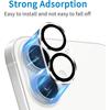 3Pcs Camera Lens Protector Film for iPhone 17 Air 16 E 15 Plus 14 Pro 13 12 11 X Xs Max Xr 17E, 9H Hd Clear Tempered Glass Lens Drop Protection Cover