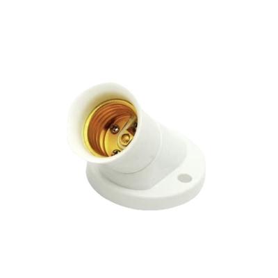 45 Degree Tilted E27 Bulb Socket Lamp Holder Socket Base With Durability Construction For Secure Wall Fixtures 20PCS