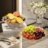 Modern Decorative Pedestal Fruit Bowl Drainable Storage Stand for Wedding Parties Anniversary Nut Cupcake Tableware Organizer