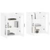 VidaXL Wall Cabinets 2 Pcs White Engineered Wood 3197945