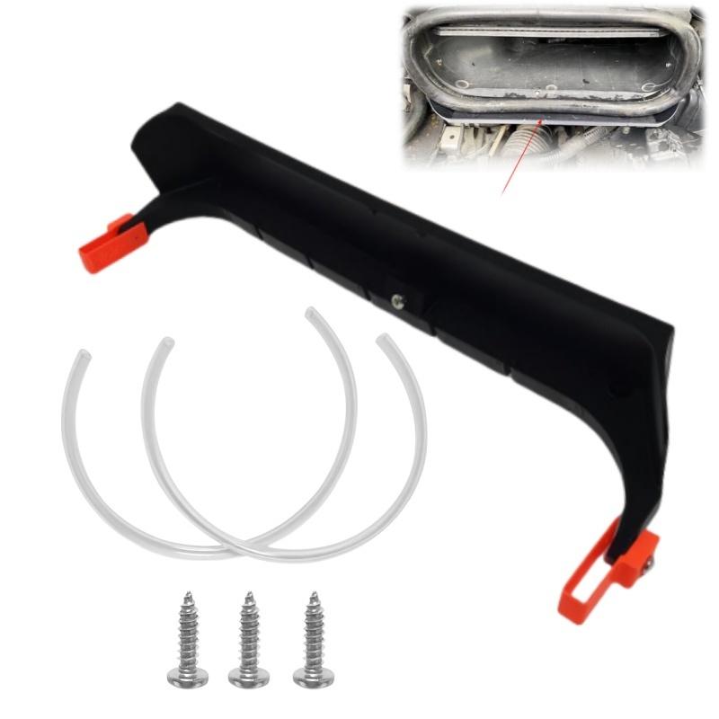 1 Set Motorhome Bonnet Vent Water Deflector Kits With Drain Pipes Screws For Fiat Ducato Peugeot Boxer Citroen Relay
