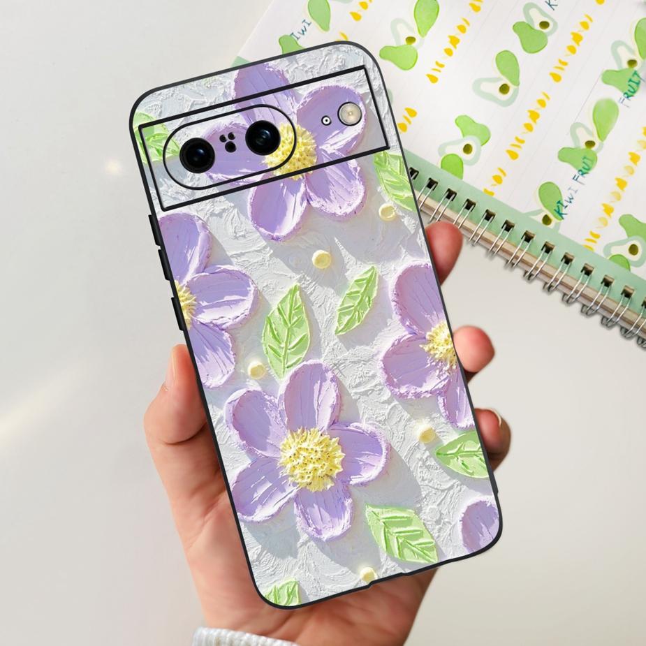 For Google Pixel 8A Case Pixel8 Pro New Fashion Painted Cover Soft Silicone Phone Case For Google Pixel 8 Pro Pixel8A Funda Capa