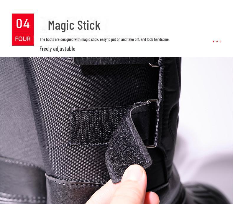 Men's Waterproof Winter Snow Boots: Outdoor Sports with Plus Velvet