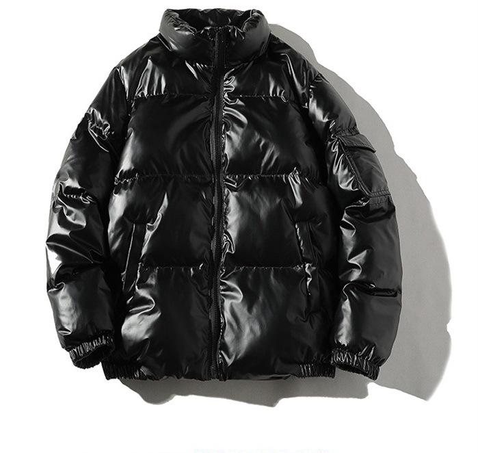 Men's 2026 Winter Trendy Thickened Cotton Jacket - Plus Velvet, Shiny, Short Outerwear, Plus Size