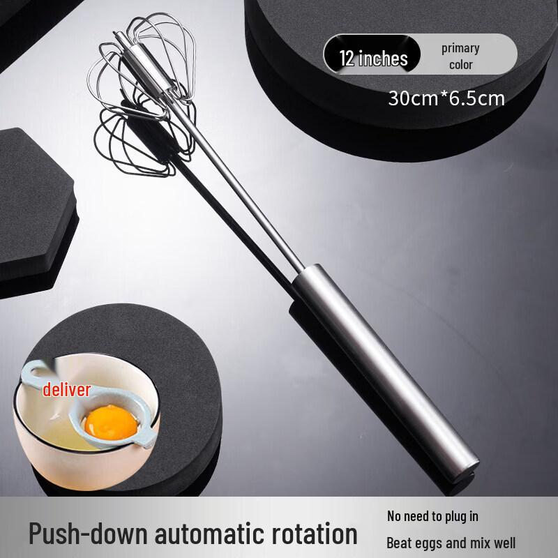 Semi-Automatic Stainless Steel Egg Beater