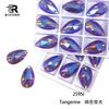 K9  Supplier AB Crystal Glass Sew-on Beads Drop Shape Wedding Dress Decor Sewing Rhinestones Glue Applique Technique