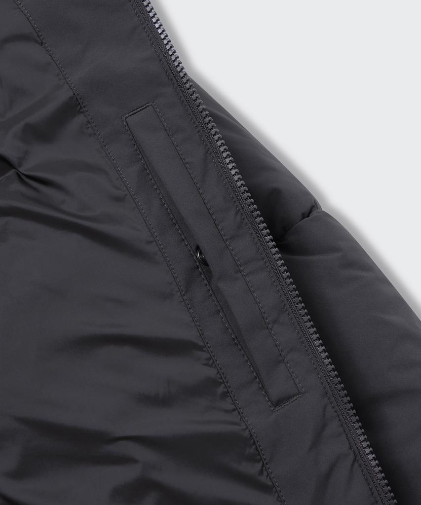Musinsa Standard Daily Puffer Hooded Short Padded Jacket [Dark Gray]