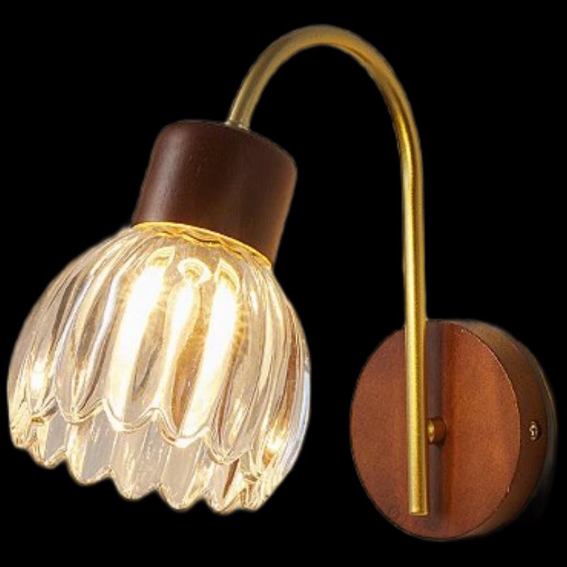 NuFeng Retro Minimalistische Massivholz Wandleuchte