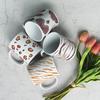 Cb543-Design Tasse 4er-Set-Süßes gepunktetes Muster