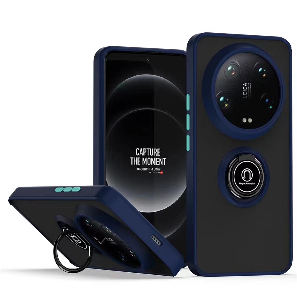 Magnetisk Ringholder Telefondeksel For Xiaomi 13T 14 Ultra 13 12T 12 12S 11T 11 10T 10 Pro Lite Støtsikre Matte Deksel Funda