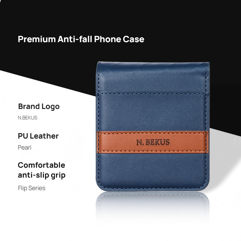 Skórzane Etui Na Samsung Galaxy Z Flip 8 7 Fe 6 5 4 3 Flip8 Flip7 Flip 7Fe Flip6 Flip5 Portfel Slot Na Karty Blokowanie RFID Etui Na Telefon