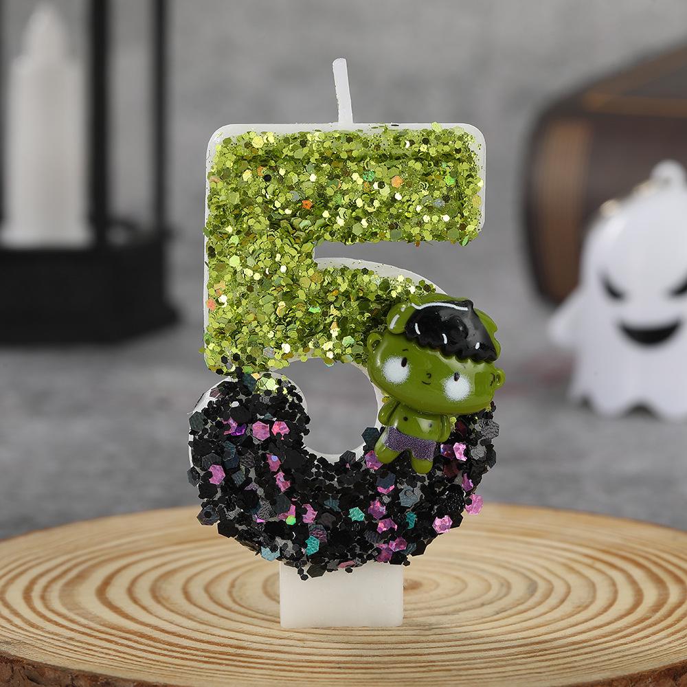 Hulk-Themed Birthday Number Candles - Cute, Funny Party Decorations