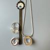 Original Designed Luxe Niche Aesthetic Matching Jewelry Set,  Necklace Stud Earrings and Finger Ring for Women