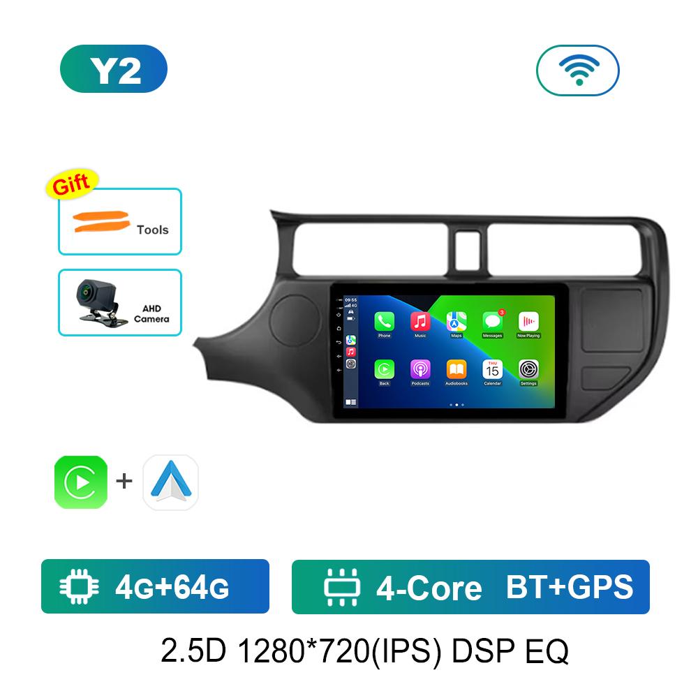 9 '' Carplay Car Radio Multimedia Player for KIA K3 RIO 2011 - 2015 Bluetooth GPS Navi Android OS Split Screen WiFi Auto Tools