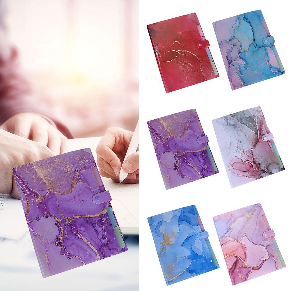 Paintings Collection Book File Folder Multi Layered Document Binder Contract Clamp Data File Bag