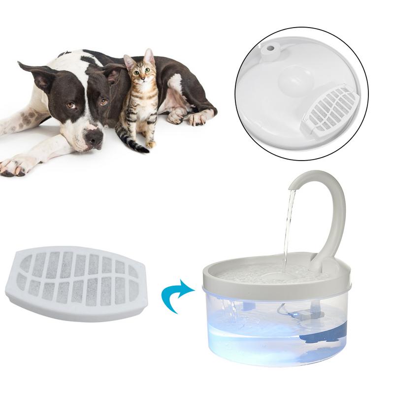 Replacement Activated Carbon Filter For Cat Water Drinking Fountain Replaced Filters For Pet Dog Round Fountain Dispenser