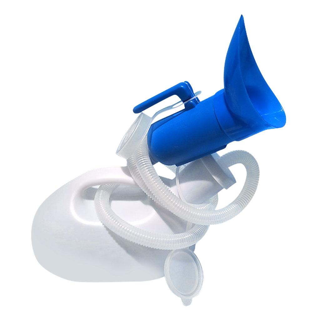 2000 ml Blau Weiß Tragbar Urinflasche Kunststoff Urinal Toilettenhilfe Flasche Mann Frau Toilettenartikel Für Outdoor Camping Auto