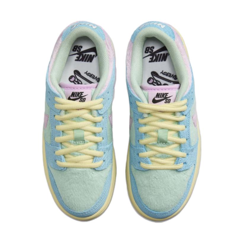 Verdy X Nike Dunk Low SB PS Visty Kids Sneakers Blue Blue-Gaze Light-Arctic-Pink FZ7195-400