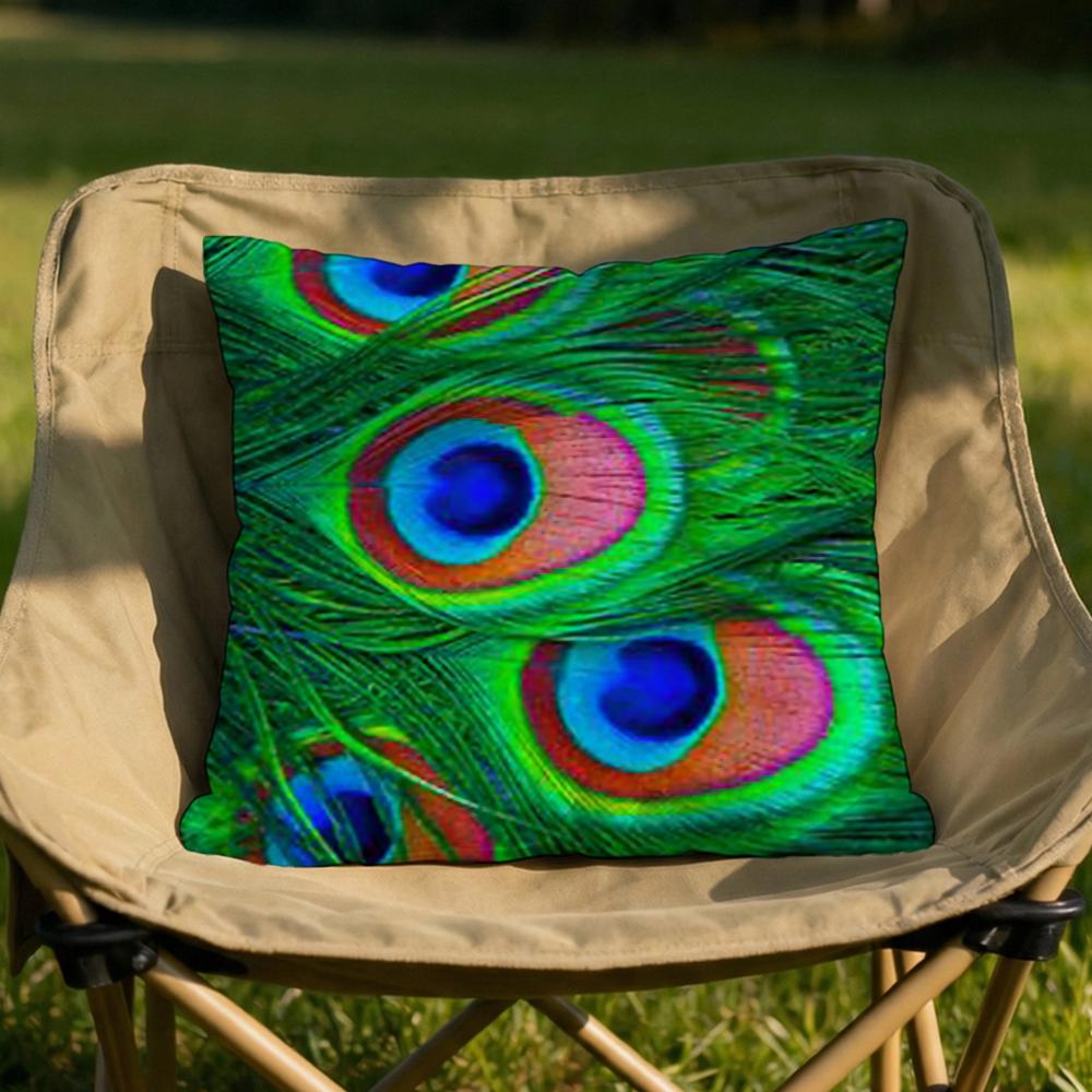 

Peacock Cushion Cover Soft Reversible Durable Pillow Cover MultiScene Use for Home Car Daily Comfort 30X30cm