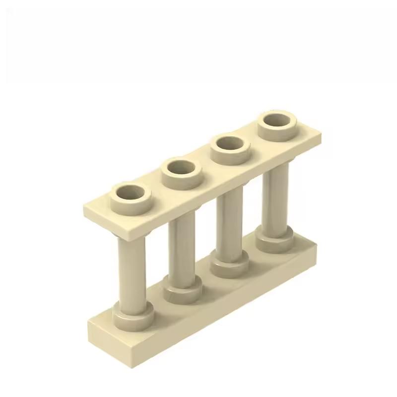 Non-Toxic 50Pcs Creative Fence Railing Building Block Diy Moc Garden Construction Accessories Compatible With Brick Children'S Toys