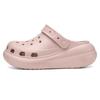Plain board puffs EVA hole shoes for women's summer new thick-soled heightening non-slip beach cool slippers for women