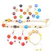 2pcs/bag 14mm Handmade Lampwork Flower Shape Glass Beads for Necklace Bracelet Earring Jewelry Making Accessories