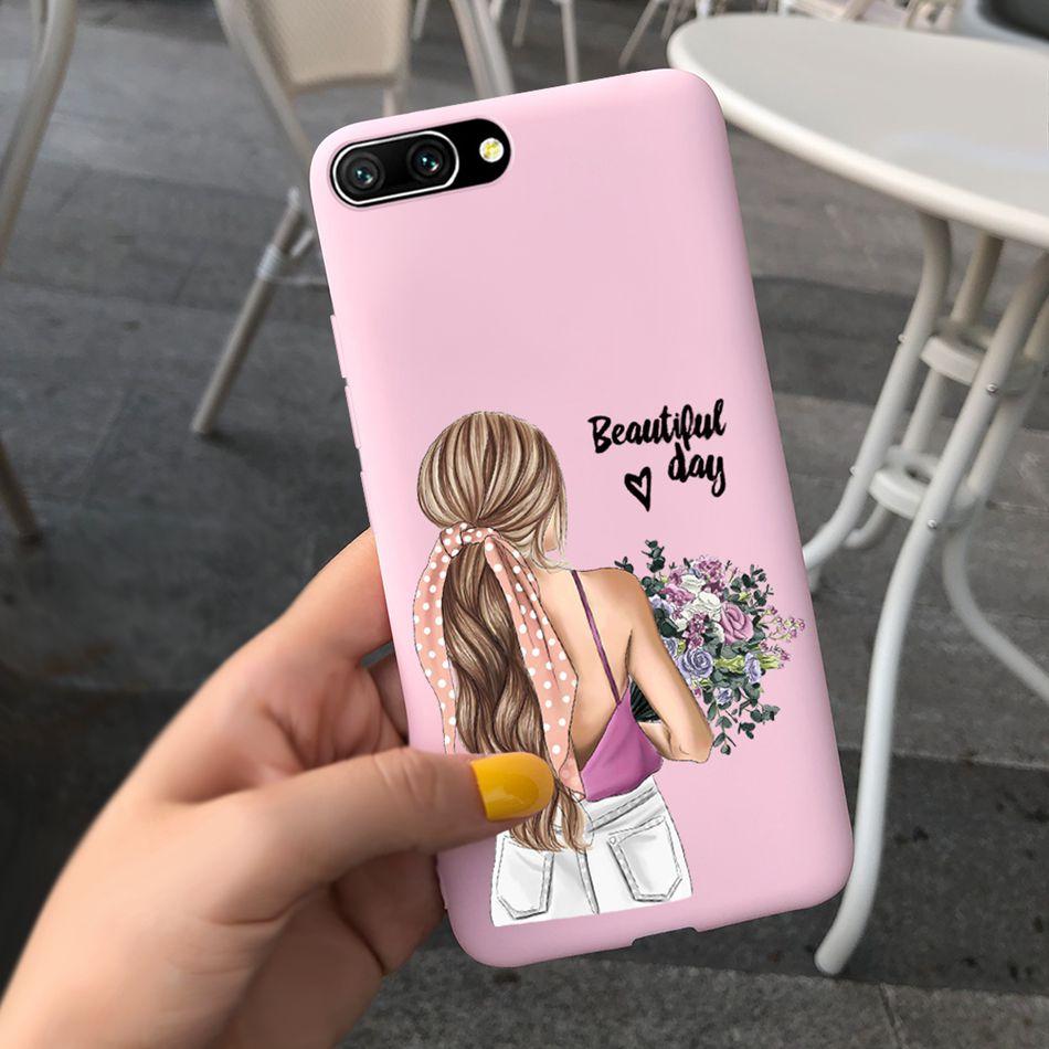 Pretty Girl Sunflower Case For Huawei Honor 10 Phone Case Soft Silicone TPU Back Cover For Honor 10 COL-L29 L19 Funda Honor10