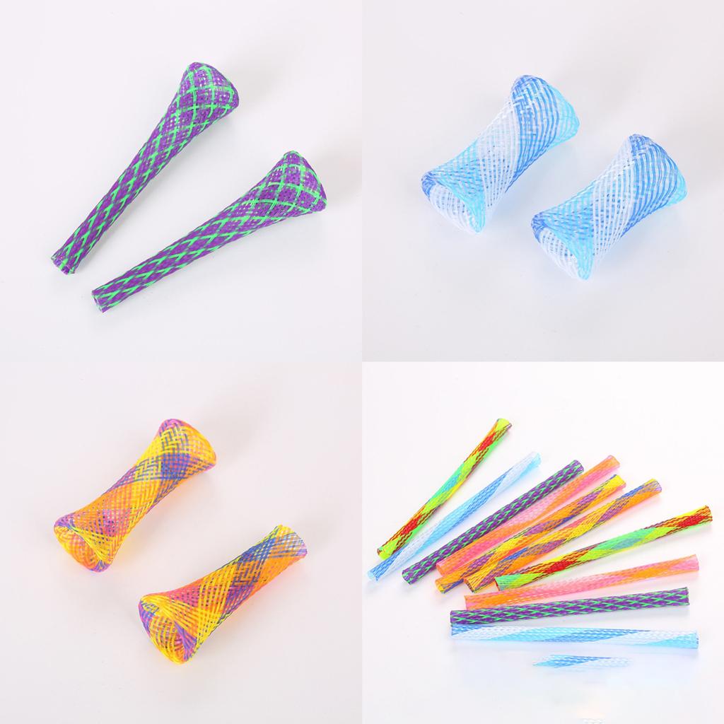 25Pcs Cat Tube Woven Cat Toy Kitten Toy Interactive for Cat Teething Chewing Spring Tube for Cat To Exercise Gift