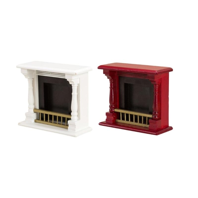 Educational Doll House Fireplaces Miniatures Zakka Toy Pretend Play Realistic Model Fireplaces Model Mini Size
