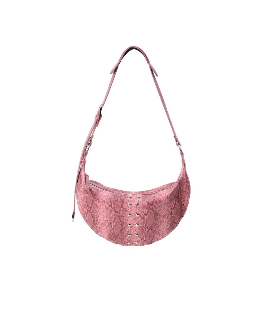 Sand Museum Stuzz Hobo Bag [Python Pink]