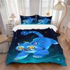 Blue Tiger Fantasy Print 3Pcs Bedding Setduvet Cover With 2 Bedropillowcase Home Birthday Gift