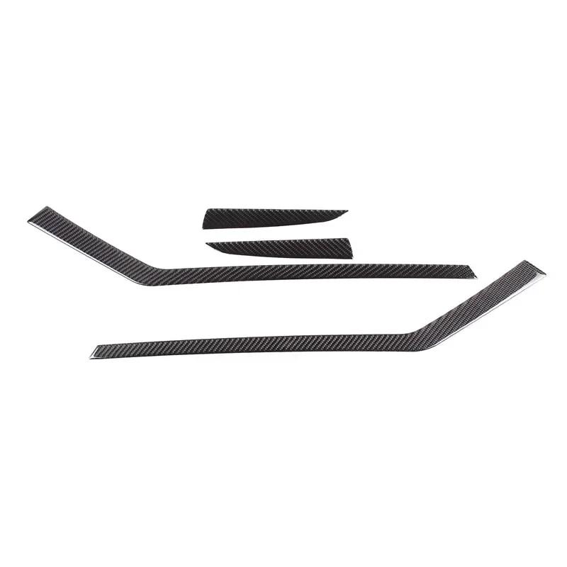For Tesla Model 3 2023-2025 Soft Carbon Fiber Car Central Control Side Panel Trim Decorative Stickers Car Interior Accessories