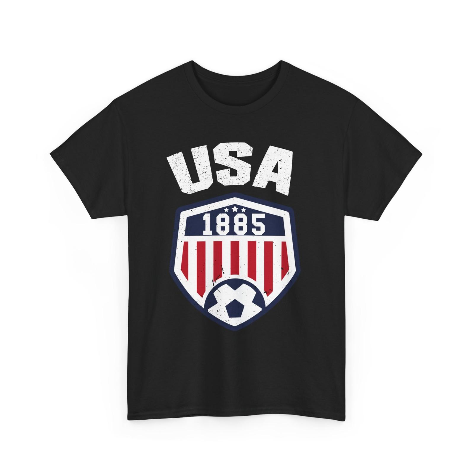 USA 1885 Shirt, American Flag USA Soccer Supporters Shirt S