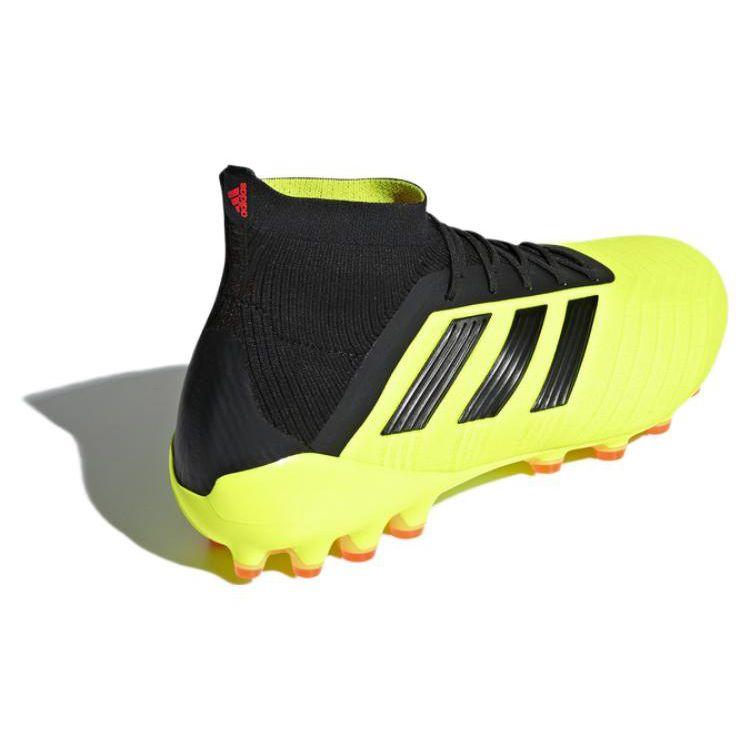Adidas Predator 18.1 AG Artificial Turf Shock Absorbing Non-Slip Durable Soccer Shoes Men Soccer Shoes Yellow Black DB3482