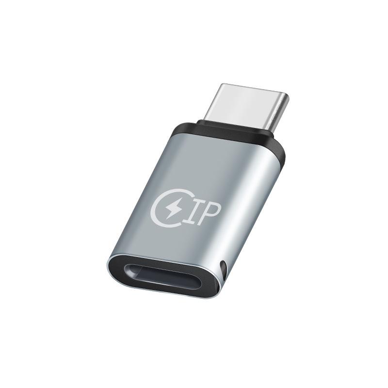 Type-C Female to Lightning Male Adapter for Charging & OTG
