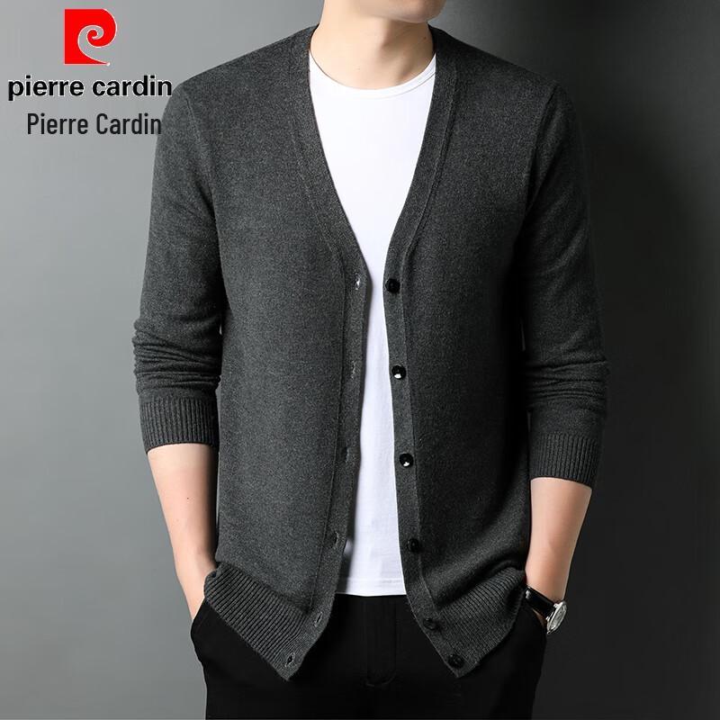 Pierre Cardin Men's V-Neck Knitted Cardigan Sweater